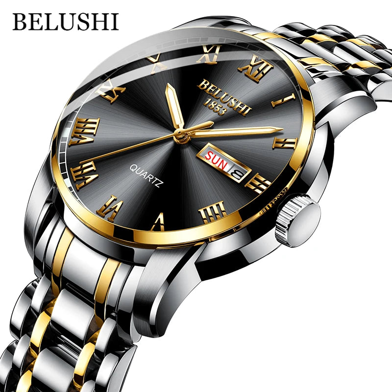 BELUSHI Men's Luxury Quartz Wrist Watch - MASS FABRICATIONS 