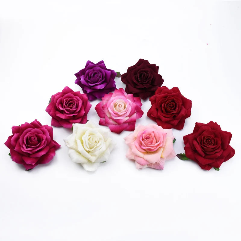 2PCS 10CM Artificial Rose Heads - Home Decoration - MASS FABRICATIONS 