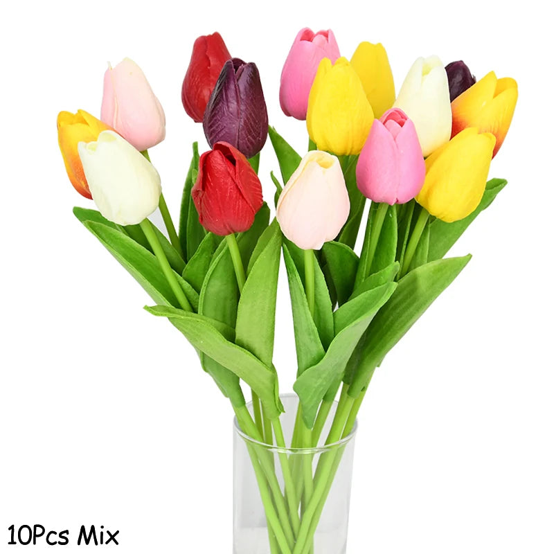 10PCS Tulip Artificial Flowers - MASS FABRICATIONS 