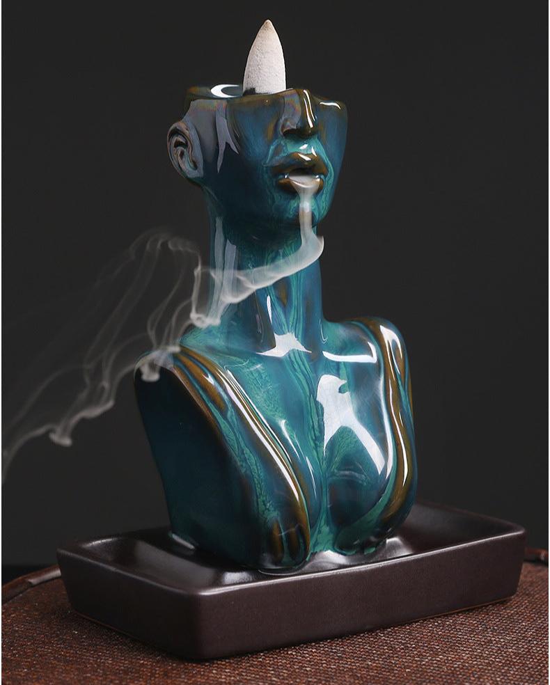 Ceramic Statue Incense Burner