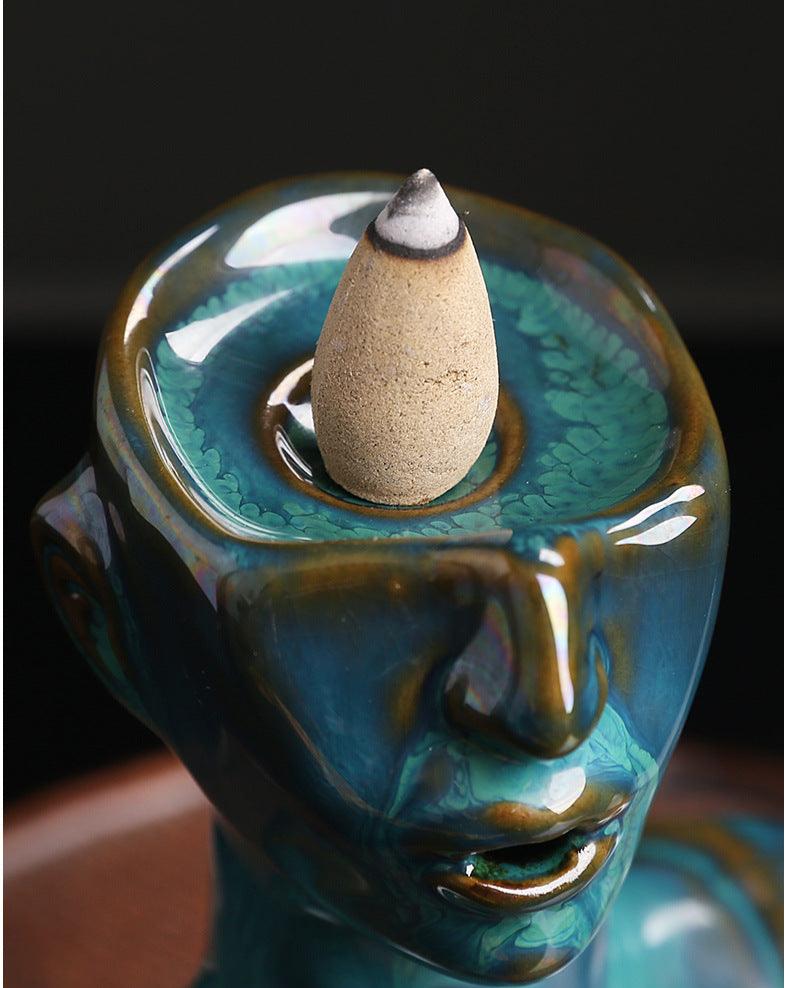 Ceramic Statue Incense Burner