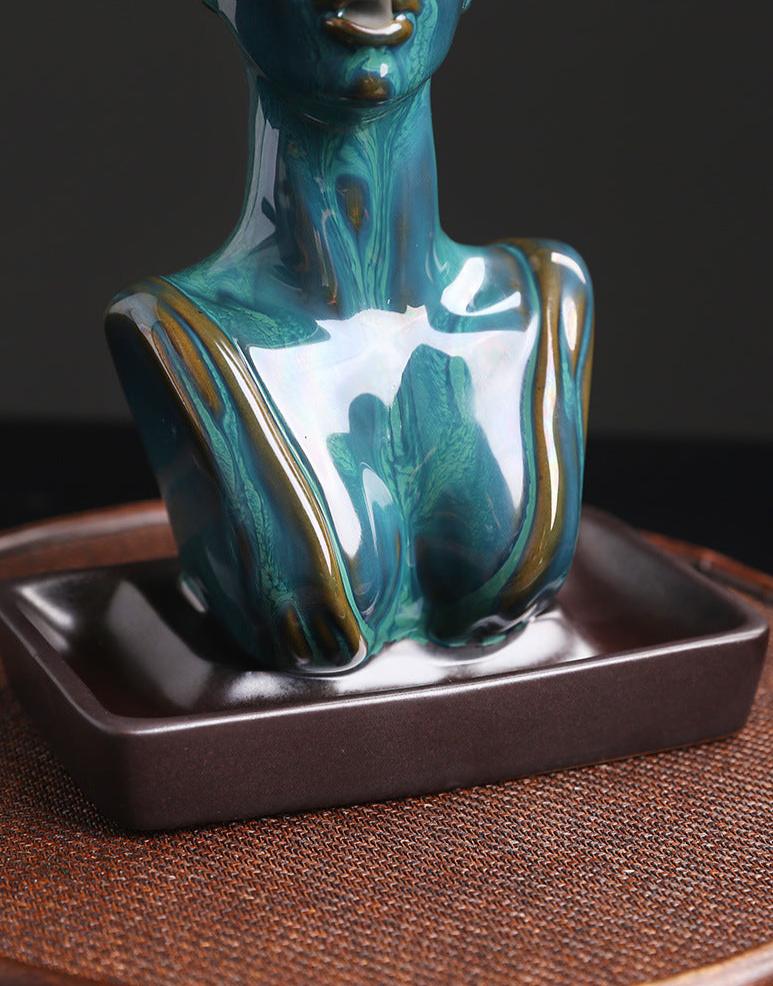 Ceramic Statue Incense Burner