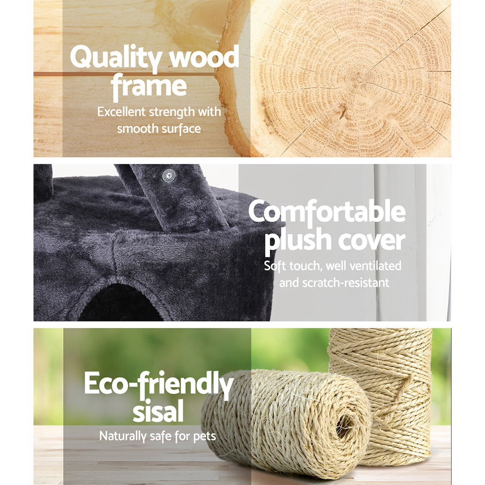 i.Pet 120cm Cat Tree Tower Scratcher Condo