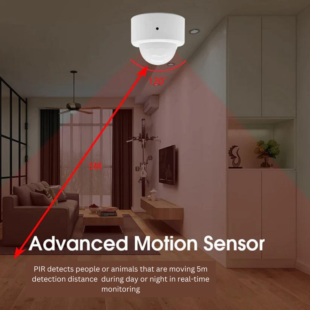 Tuya Zigbee PIR Motion Sensor Home Security Alarm - MASS FABRICATIONS 