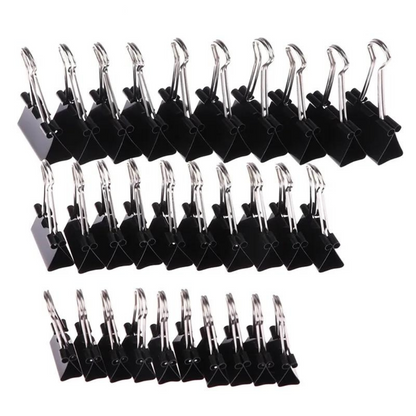 Black Metal Binder Clips - MASS FABRICATIONS 