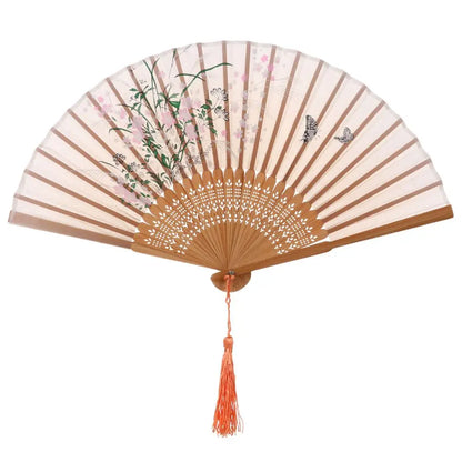 Bamboo Antique Folding Fan - MASS FABRICATIONS 