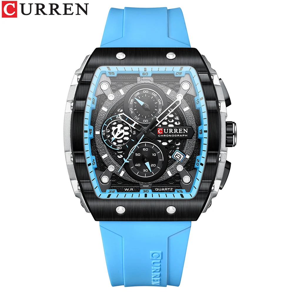 CURREN Luxury Square Quartz Wristwatch - MASS FABRICATIONS 