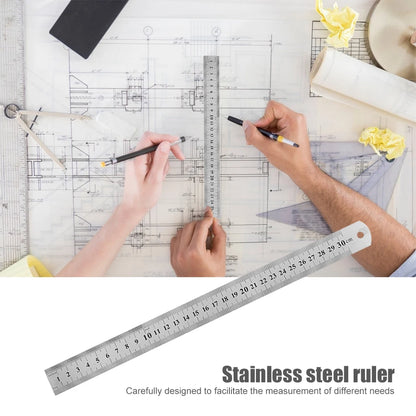 Stainless Steel Straight Ruler - MASS FABRICATIONS 