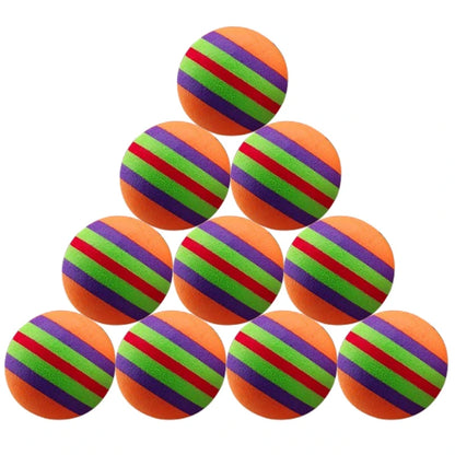 10Pcs Colorful Cat Toy Balls - MASS FABRICATIONS 