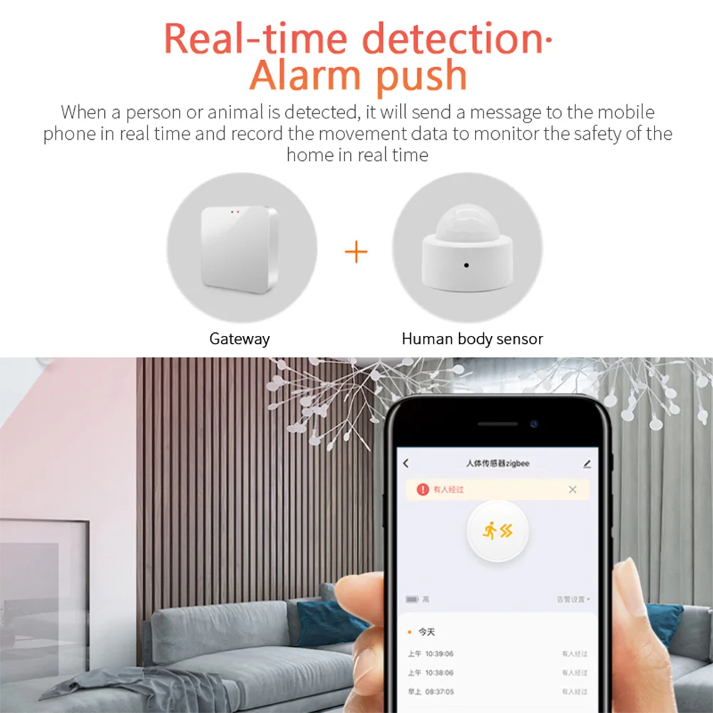 Tuya Zigbee PIR Motion Sensor Home Security Alarm - MASS FABRICATIONS 