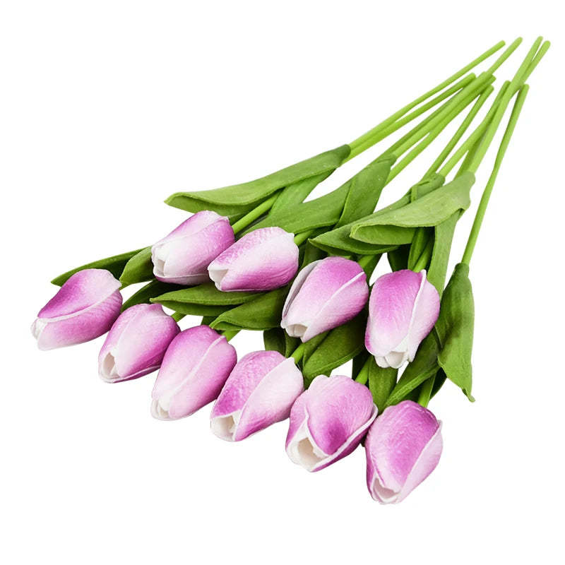 10PCS Tulip Artificial Flowers - MASS FABRICATIONS 