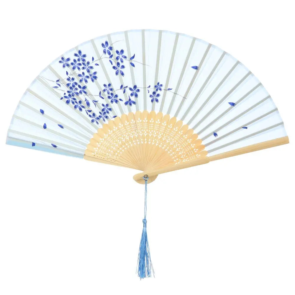 Bamboo Antique Folding Fan - MASS FABRICATIONS 