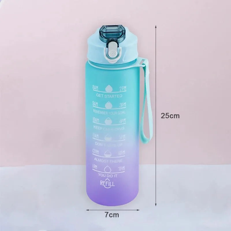 900ML Sports Water Bottle with Time Marker - MASS FABRICATIONS 