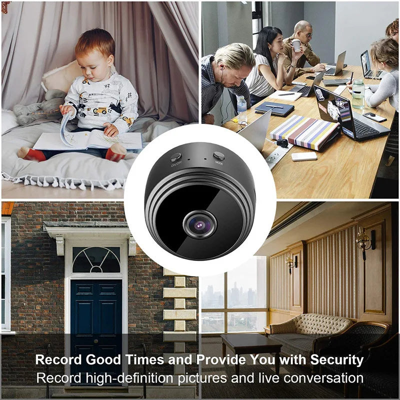 Mini Camera WiFi Wireless Monitoring Security Protection - MASS FABRICATIONS 