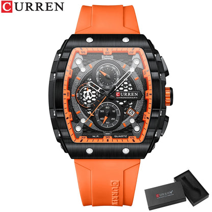 CURREN Luxury Square Quartz Wristwatch - MASS FABRICATIONS 