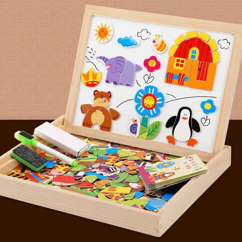 Children Animal Puzzle Magnetic Drawing Board - MASS FABRICATIONS 