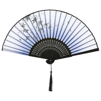 Bamboo Antique Folding Fan - MASS FABRICATIONS 