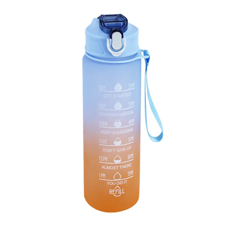 900ML Sports Water Bottle with Time Marker - MASS FABRICATIONS 