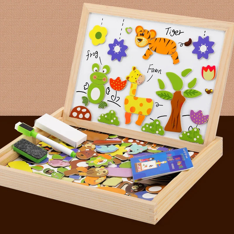 Children Animal Puzzle Magnetic Drawing Board - MASS FABRICATIONS 