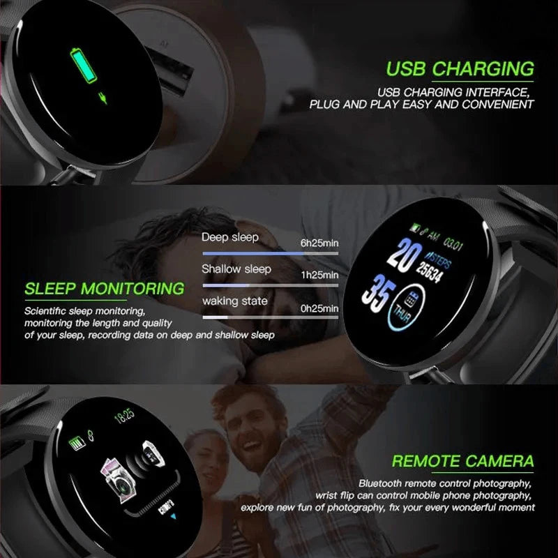 D18 Smart Sports Watch - MASS FABRICATIONS 