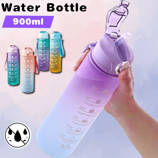 900ML Sports Water Bottle with Time Marker - MASS FABRICATIONS 