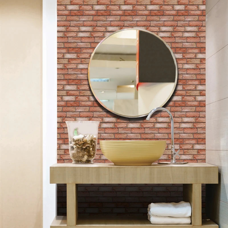 Self Adhesive Waterproof 3D Brick Wall Panels - MASS FABRICATIONS 