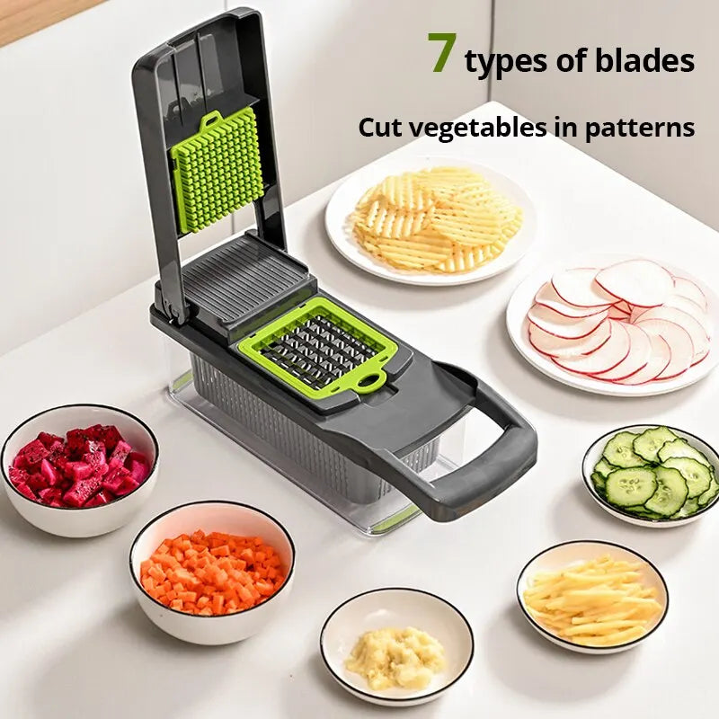 12 in 1 Multifunctional Vegetable Slicer - MASS FABRICATIONS 