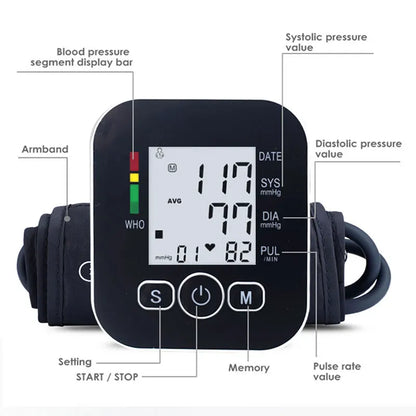 Automatic Digital ARM Blood Pressure Monitor - MASS FABRICATIONS 