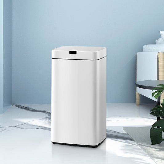 45L Automatic Motion Sensor Bin – White