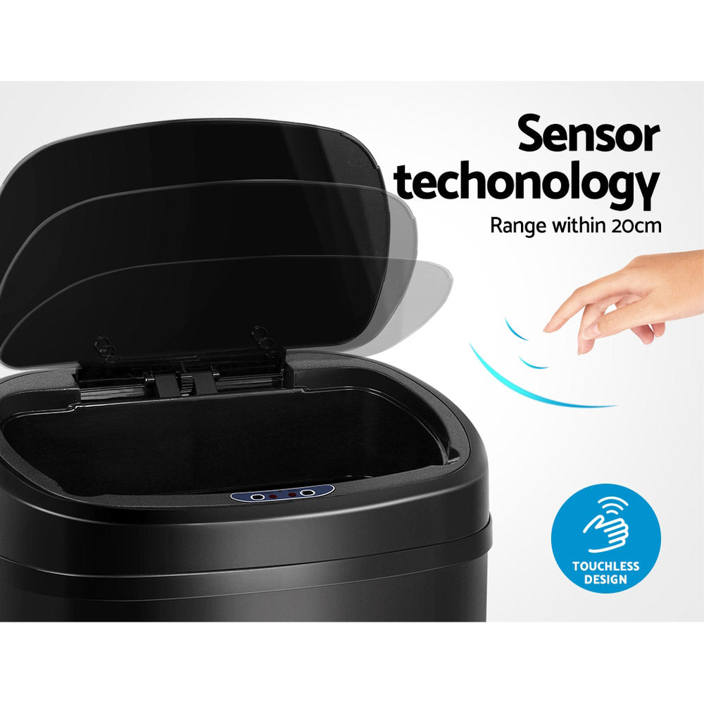 58L Automatic Motion Sensor Bin – Black