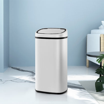 58L Automatic Motion Sensor Bin – White