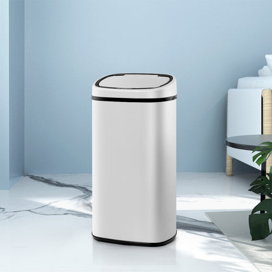58L Automatic Motion Sensor Bin – White