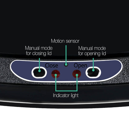 68L Motion Sensor Bin – Automatic, Black, Hands-Free