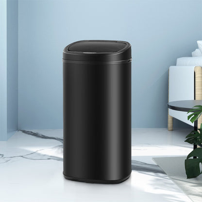 68L Motion Sensor Bin – Automatic, Black, Hands-Free