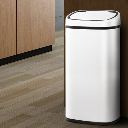68L Automatic Motion Sensor Bin – White