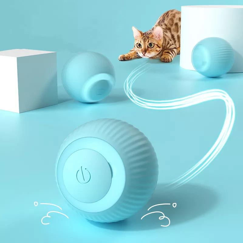 Automatic Rolling Smart Cat Toy - MASS FABRICATIONS 