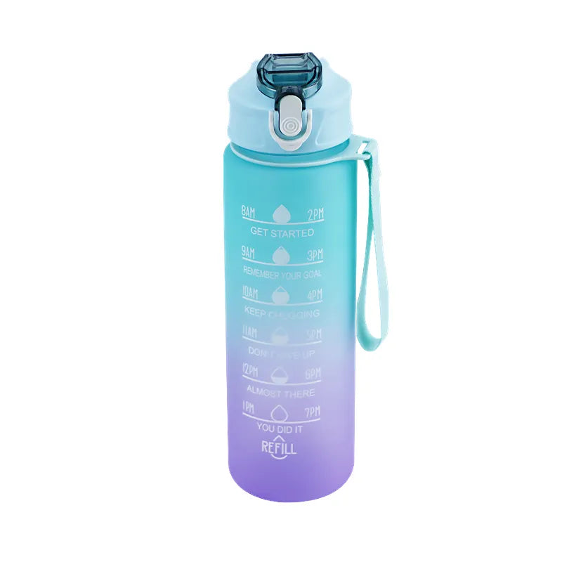 900ML Sports Water Bottle with Time Marker - MASS FABRICATIONS 