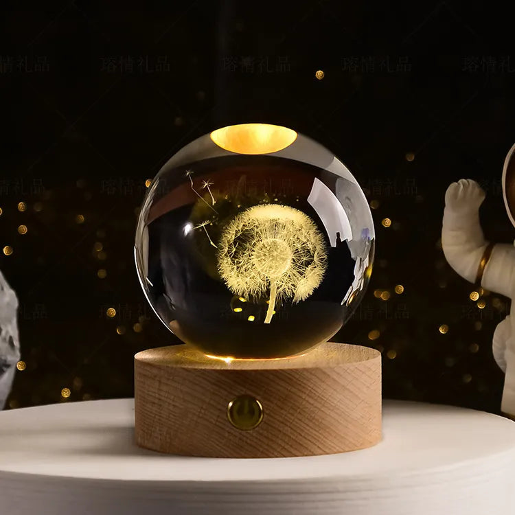 Laser Engraved 3D Crystal Ball - MASS FABRICATIONS 