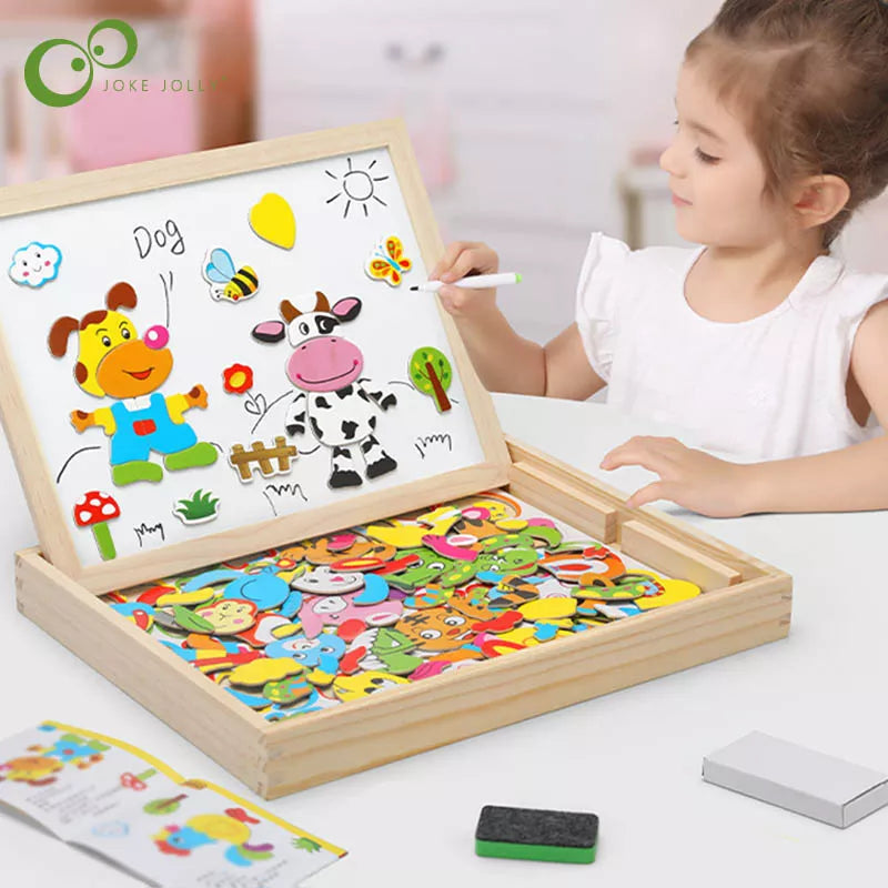 Children Animal Puzzle Magnetic Drawing Board - MASS FABRICATIONS 