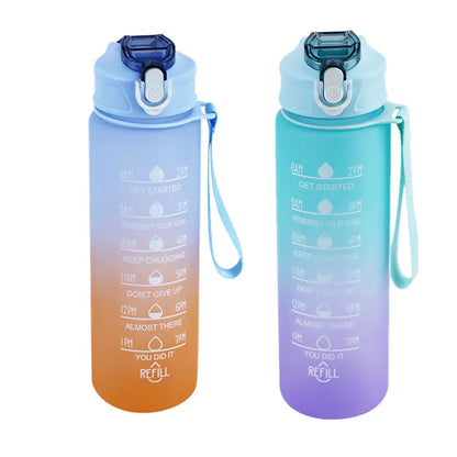 900ML Sports Water Bottle with Time Marker - MASS FABRICATIONS 