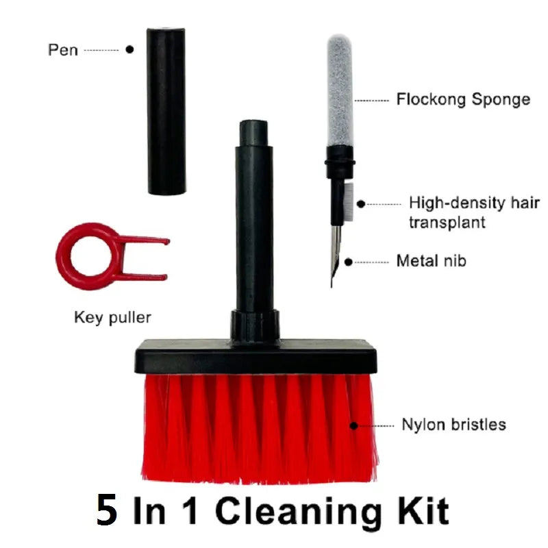 Multifunction Keyboard & Earphones Cleaning Brush Kit - MASS FABRICATIONS 