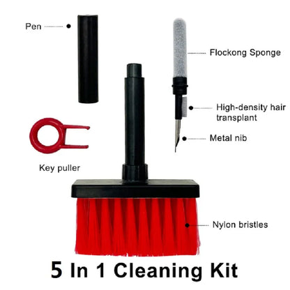 Multifunction Keyboard & Earphones Cleaning Brush Kit - MASS FABRICATIONS 