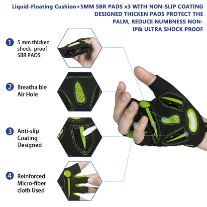 MOREOK Bicycle Gloves - MASS FABRICATIONS 