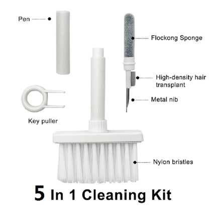 Multifunction Keyboard & Earphones Cleaning Brush Kit - MASS FABRICATIONS 