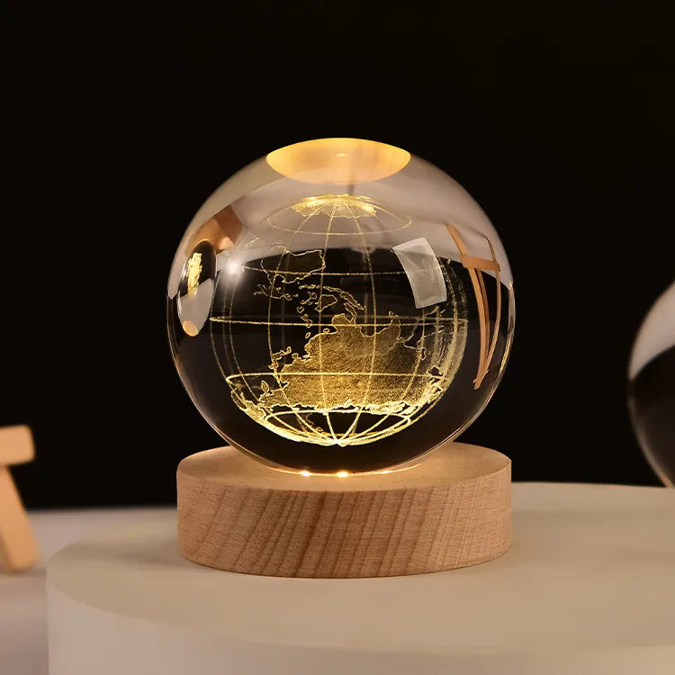 Laser Engraved 3D Crystal Ball - MASS FABRICATIONS 