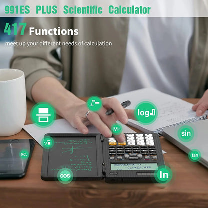 Solar Scientific Calculator with LCD Notepad - MASS FABRICATIONS 