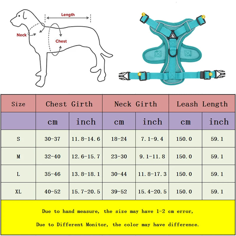 Adjustable Pet Harness Vest - MASS FABRICATIONS 