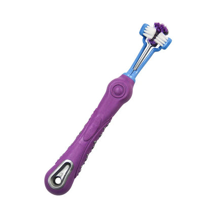 Three-Head Multi-angle Pet Toothbrush - MASS FABRICATIONS 