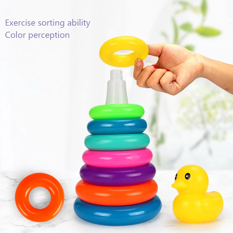 Animal Rainbow Stacking Ring Tower - MASS FABRICATIONS 