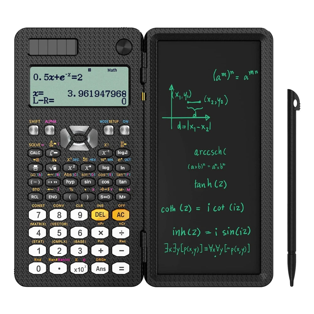 Solar Scientific Calculator with LCD Notepad - MASS FABRICATIONS 